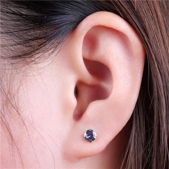 Hypoallergenic G23 Titanium Earrings, F136 Implant Grade Pure Titanium - Picture 4 of 7